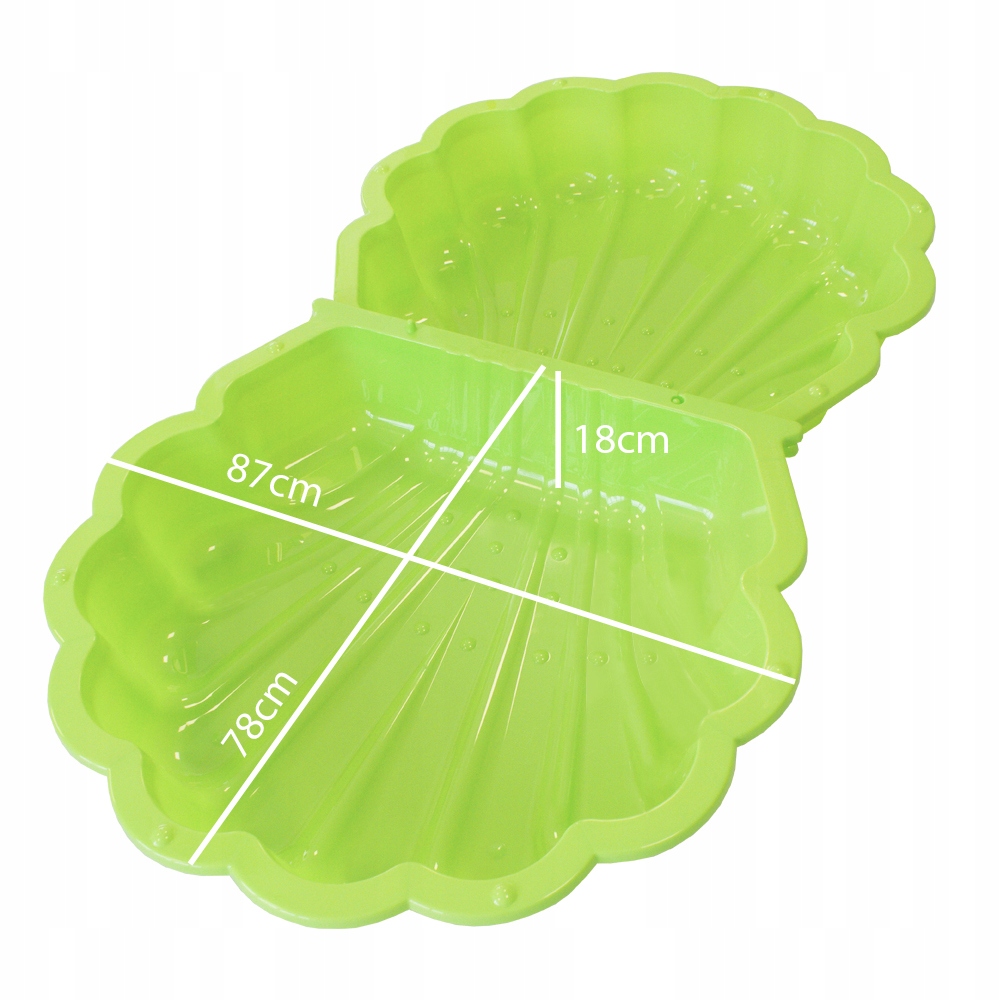 PIASKOWNICA PLASTIKOWA XL 2w1 MUSZELKA ZAMYKANA Marka Stokrotka