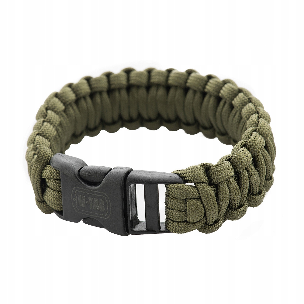 BRANSOLETKA SURVIVALOWA TAKTYCZNA PARACORD 550 M-TAC Rozmiar: M Olive