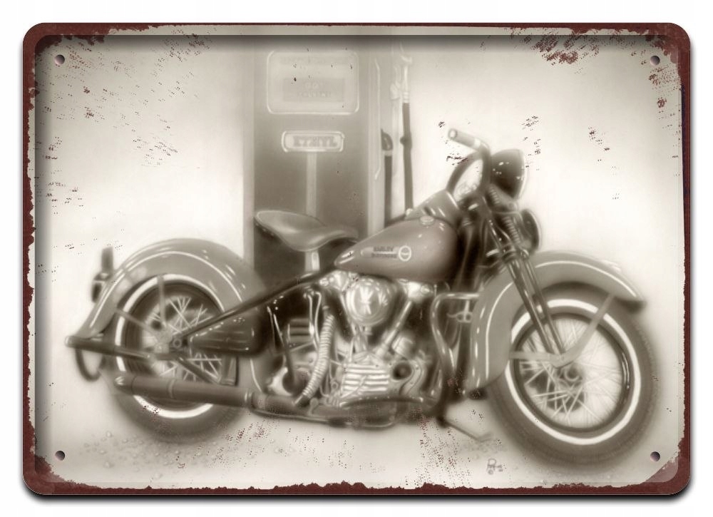Harley Metalowy Szyld Plakat Retro Vintage #10275