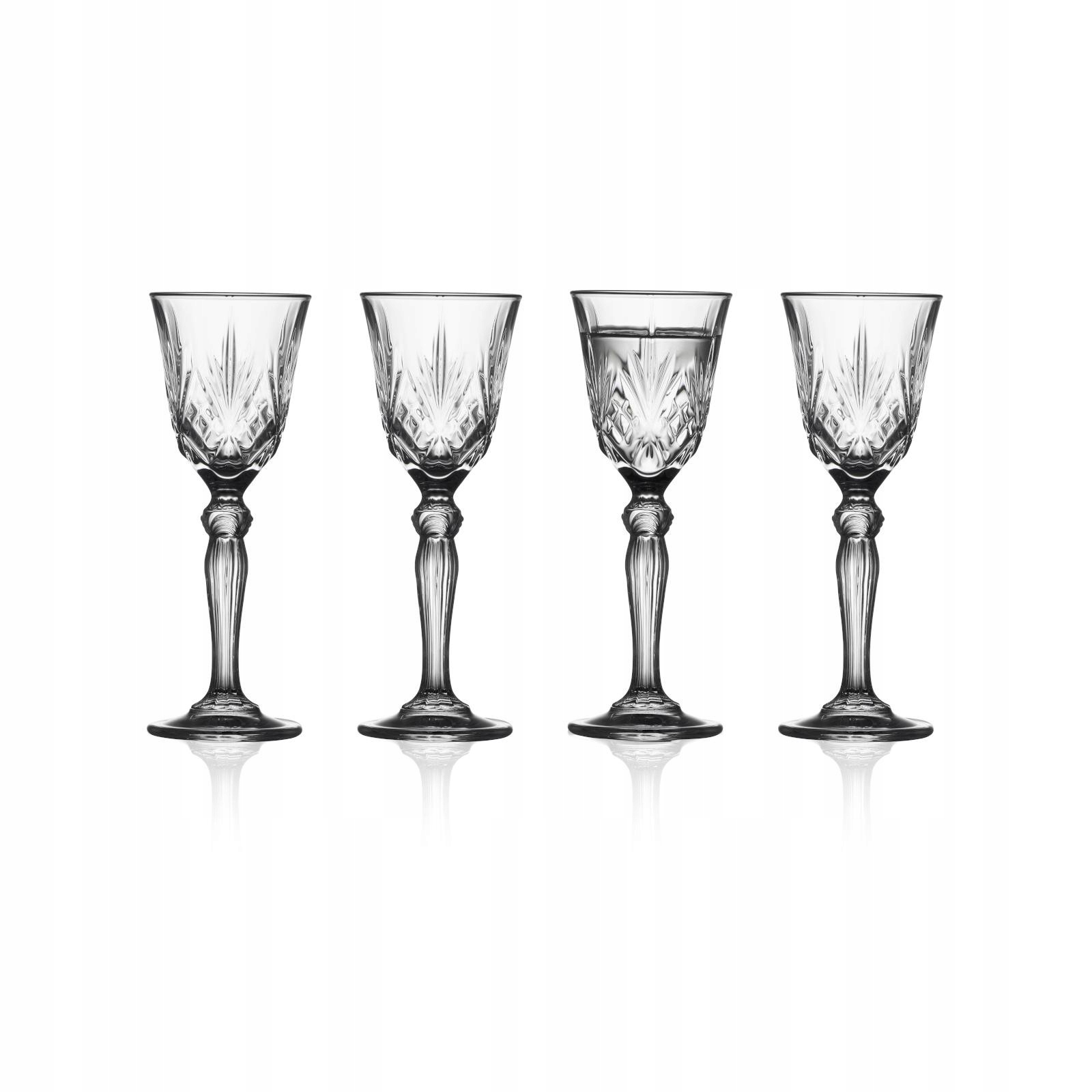 Skleničky 50 ml Melodie z křišťálového skla, Lyngby Glass