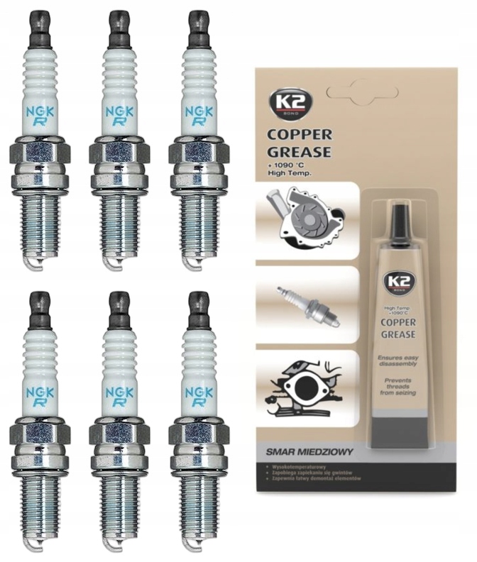 NGK ŚWIECA ZAPŁONOWA PLATYNOWA PKR7A 3641 + SMAR
