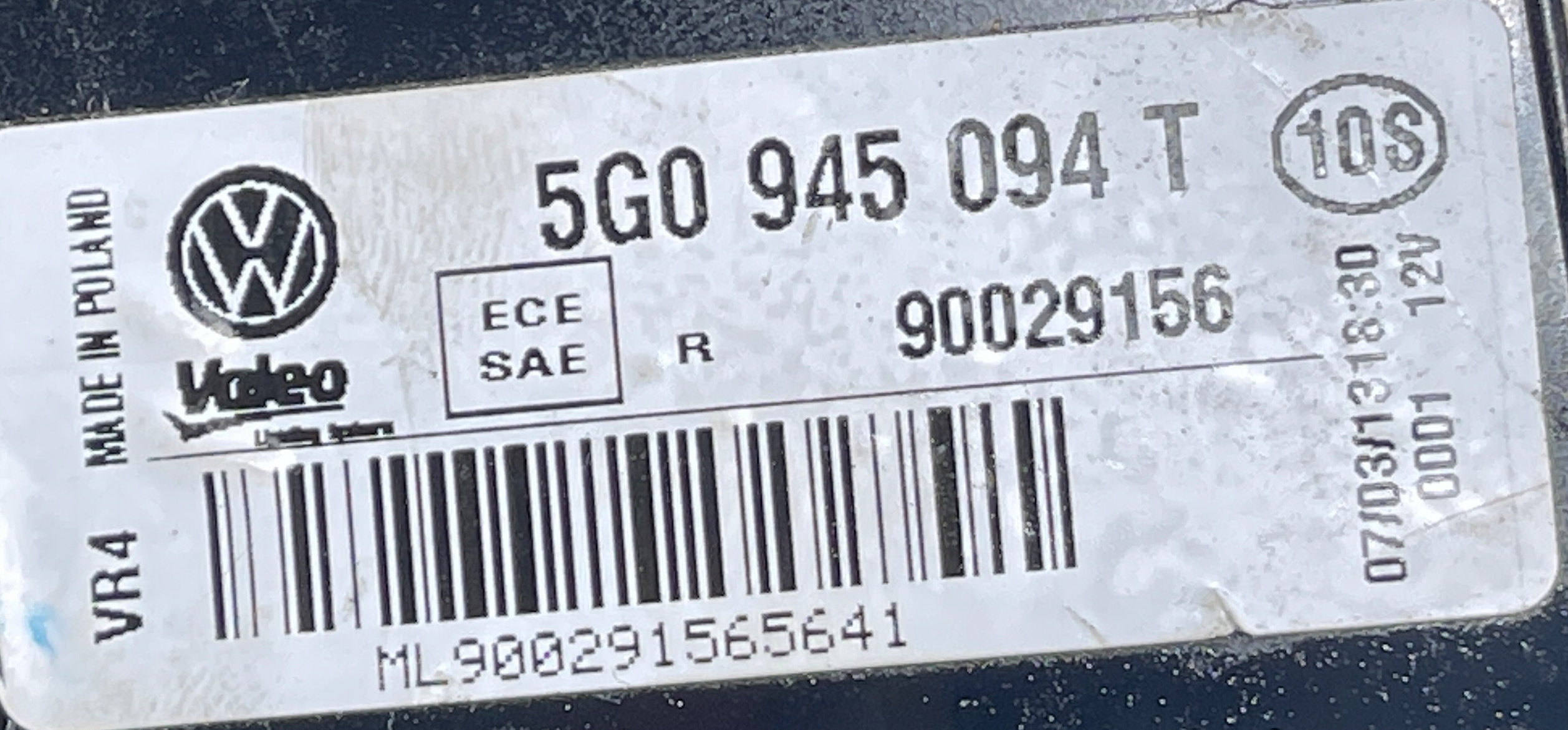 light right rear rear part VW GOLF VII 5G0945094T