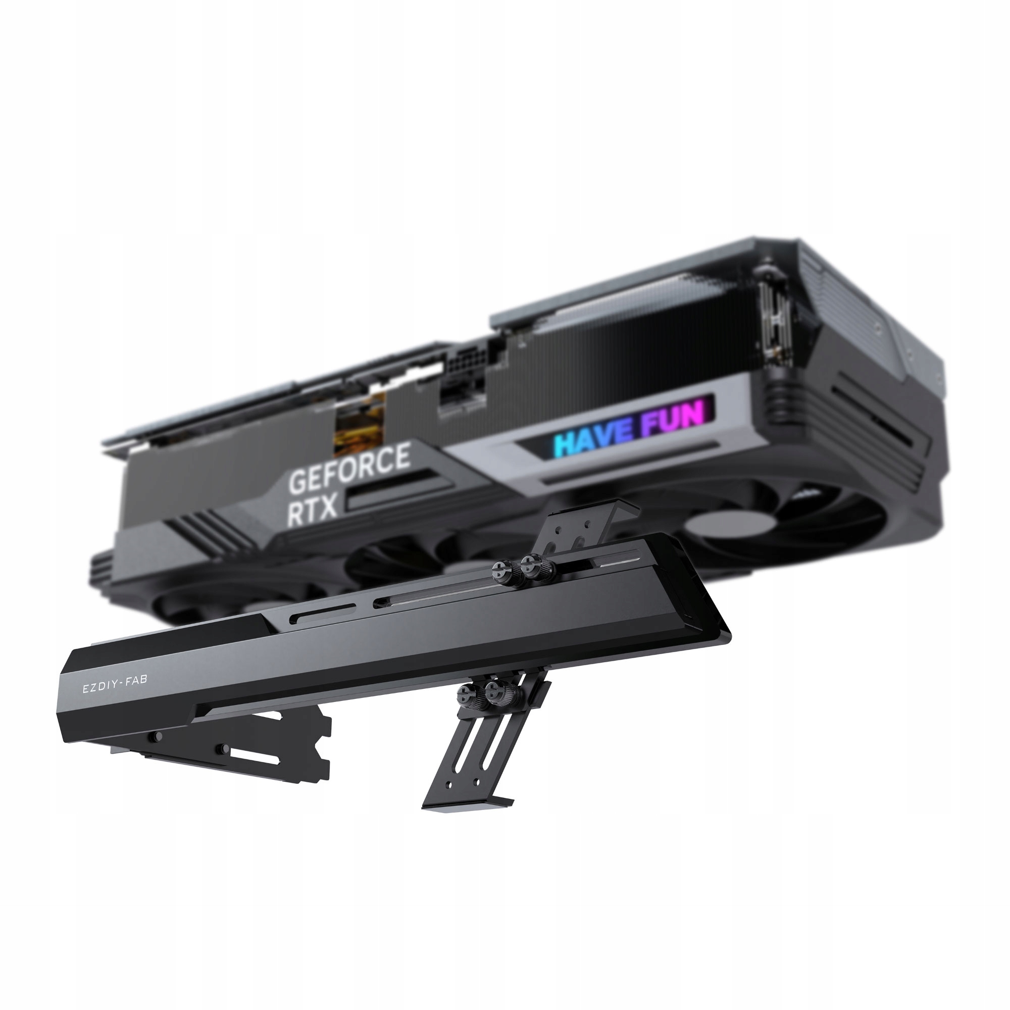 Podpórka Wspornik Uchwyt pod karte graficzną Czarna Gpu Ezdiy-fab