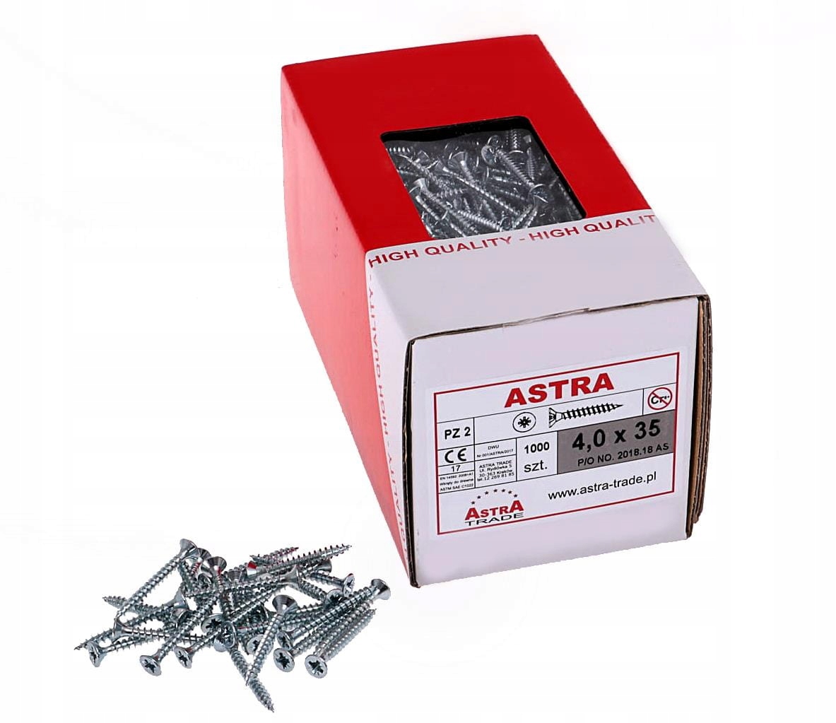 

Wkręt 4X35 /1000 Szt/ Astra