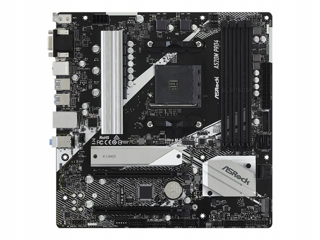 ASROCK A520M Pro4 mATX AM4 DDR4 — 5