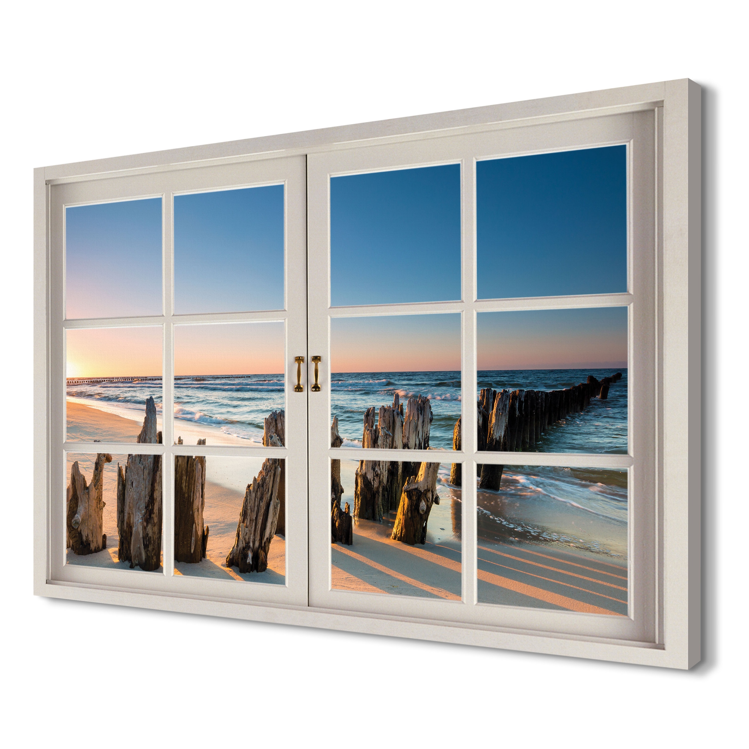 

Plaża Falochron do sypialni 120x80 Obraz canvas 3d
