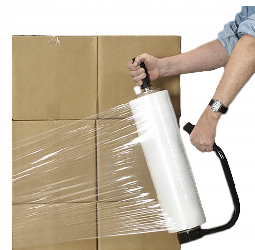 FOLIA STRETCH TRANSPARENT Strecz XL BEZBARWNA 2KG Marka Ironpack