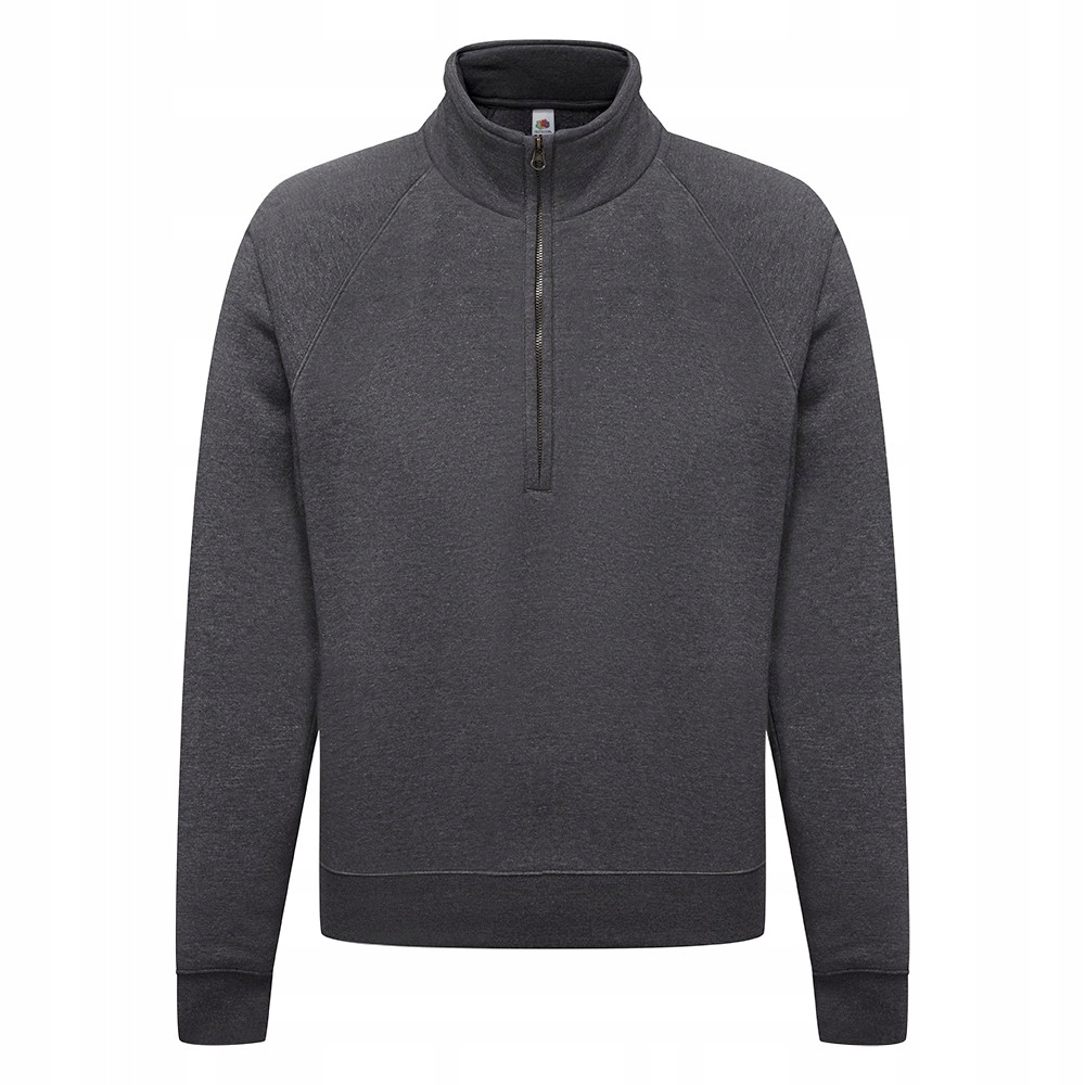 Pánská Mikina Zip Neck Sweat Dark Heather Grey vel. S