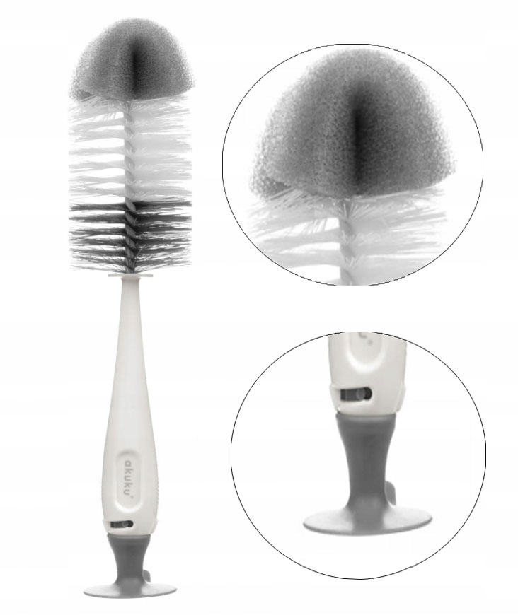 Akuku Szczoteczka Do Butelek Smoczków Z Przyssawką Akuku A0102