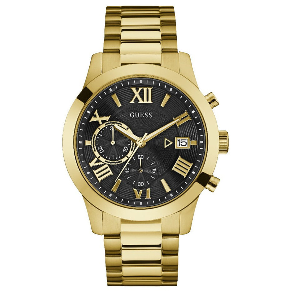 Pánské Hodinky Guess W0668G8 zlatý náramek