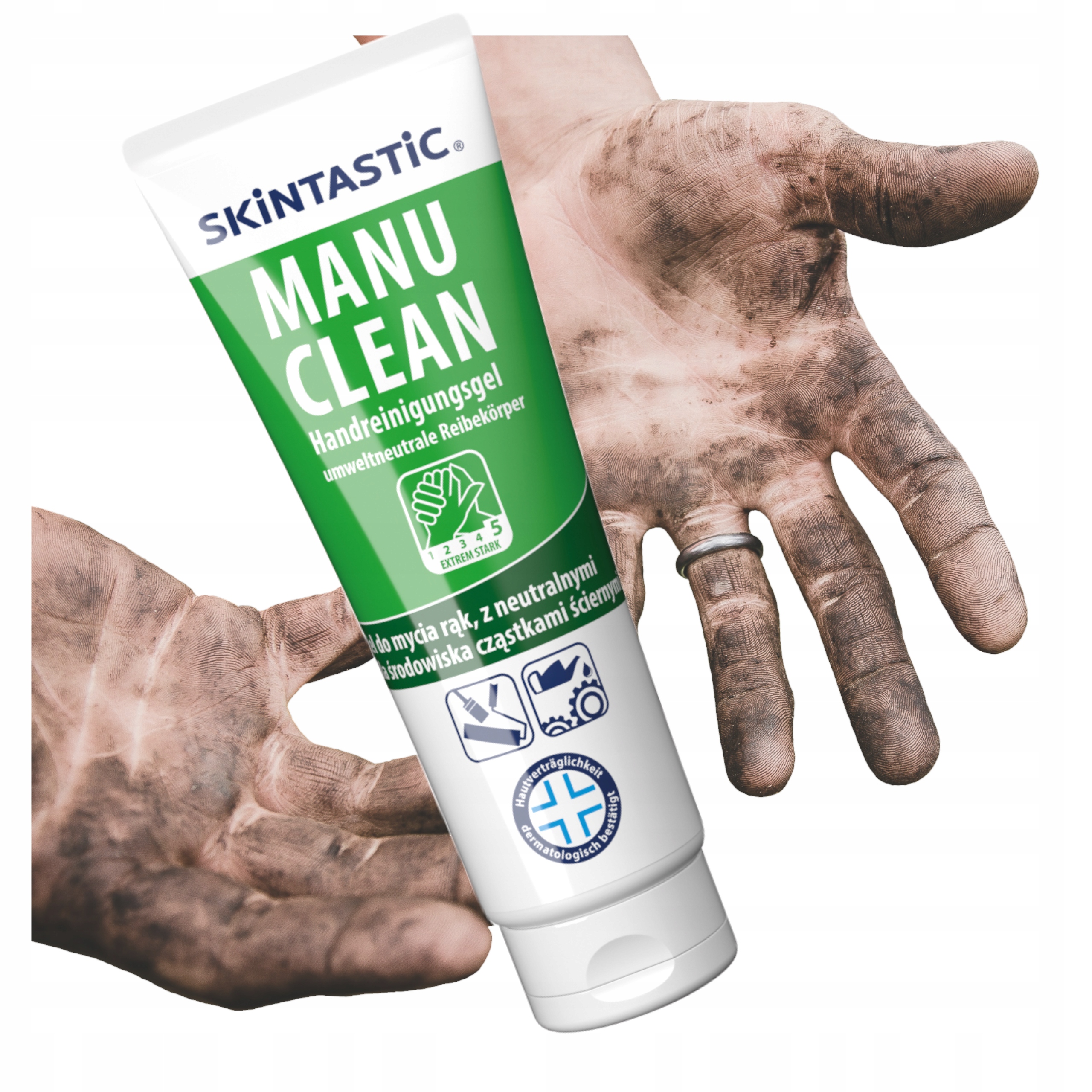 Żel do mycia zabrudzonych rąk Usuwa farby kleje Eiflix Manu Clean 250 ml