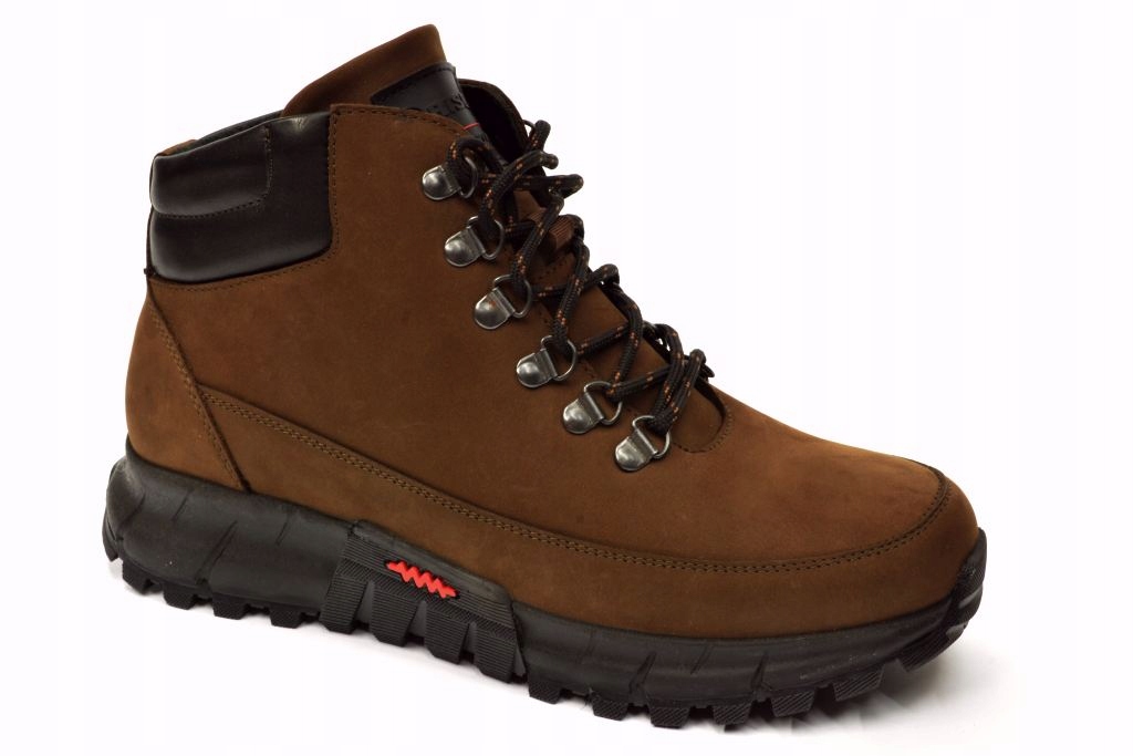 Krisbut 6763 Pánské zimní boty Hnědé, Kůže, velikost 40
