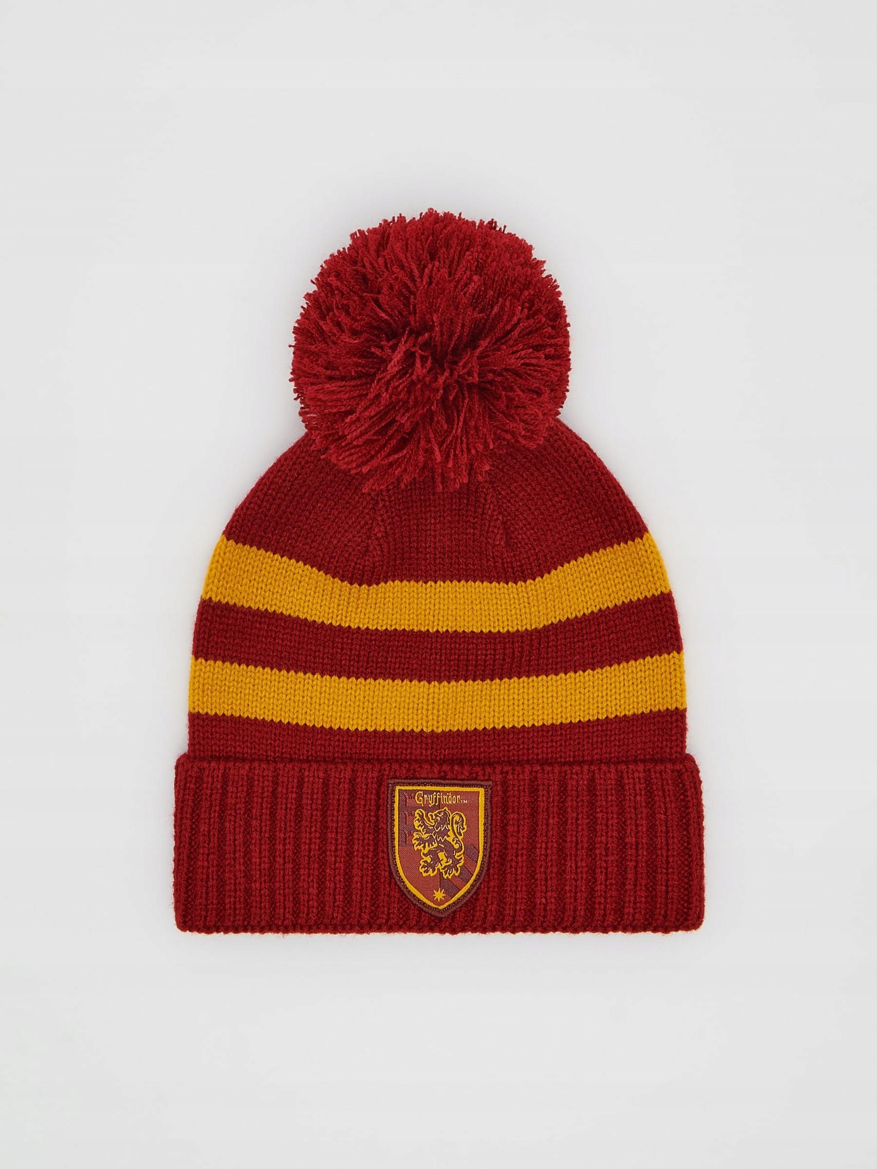 BORDÓ-SÁRGA KLASSZIKUS CSÍKOS KÖTÖTT SAPKA PUMPÁS FELVARRÓVAL 56-OS Márka Reserved