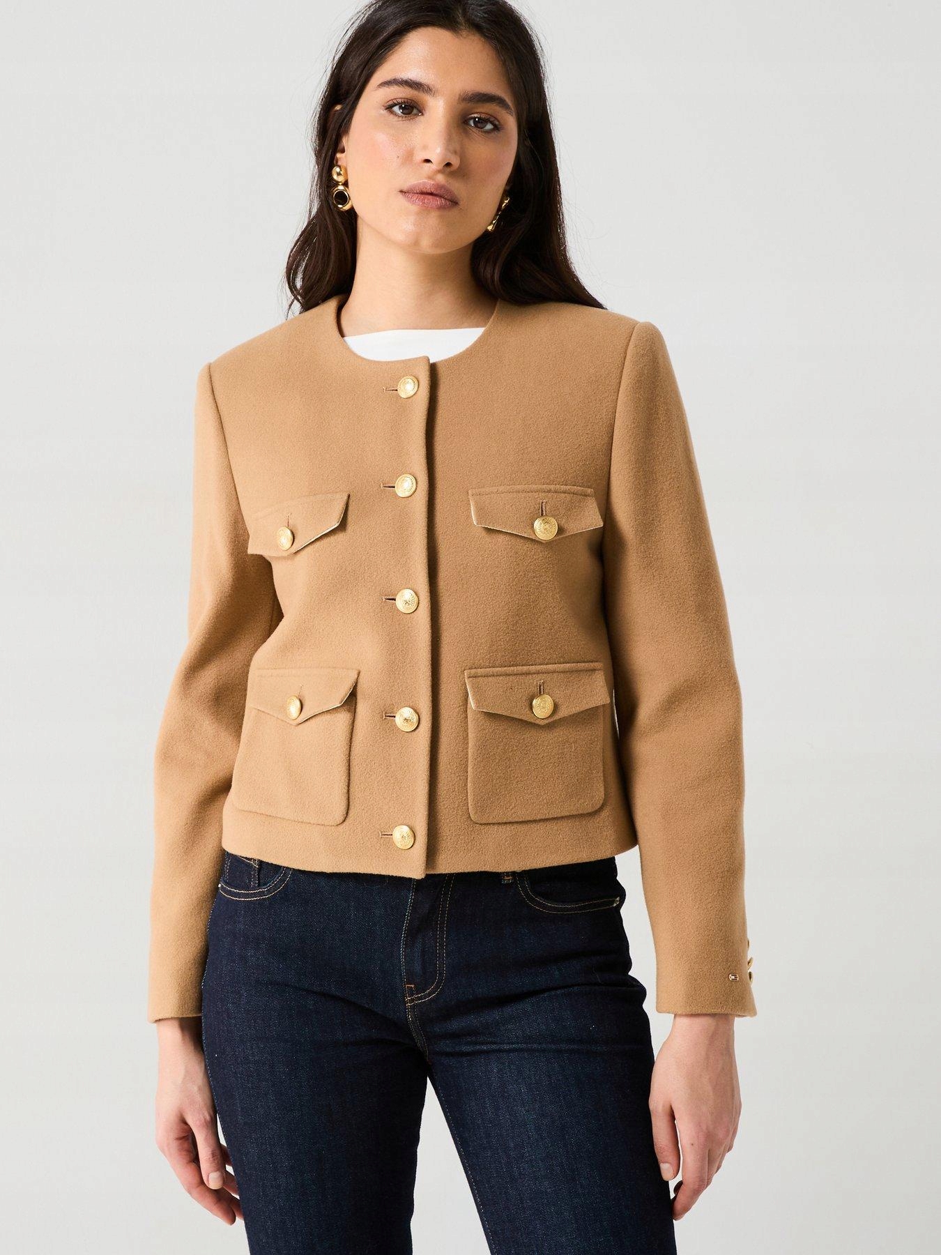 Tommy Hilfiger Vlněné Sako Knoflíky (40)