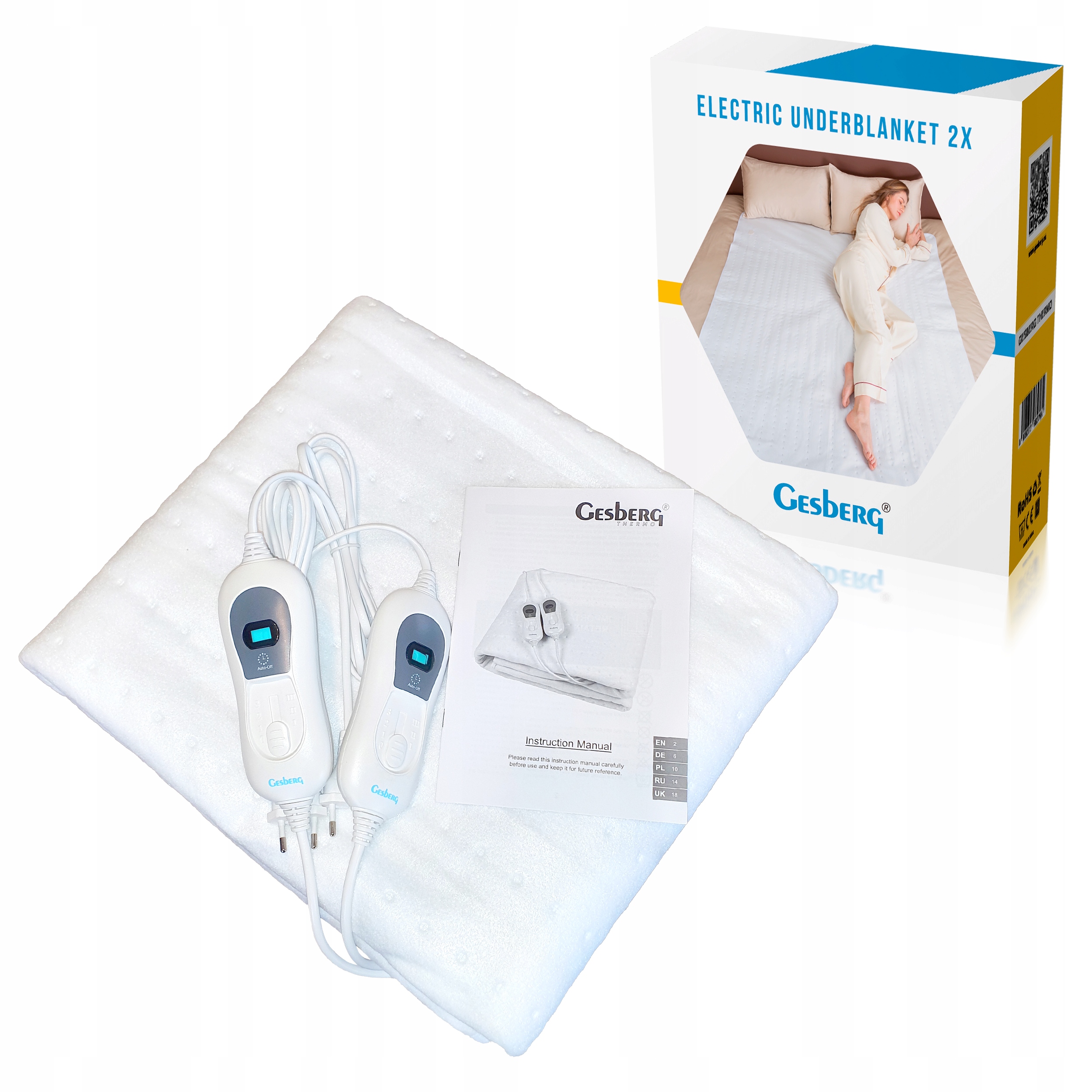 Koc Elektryczny Duży Mata Grzewcza 160x140cm Pilot