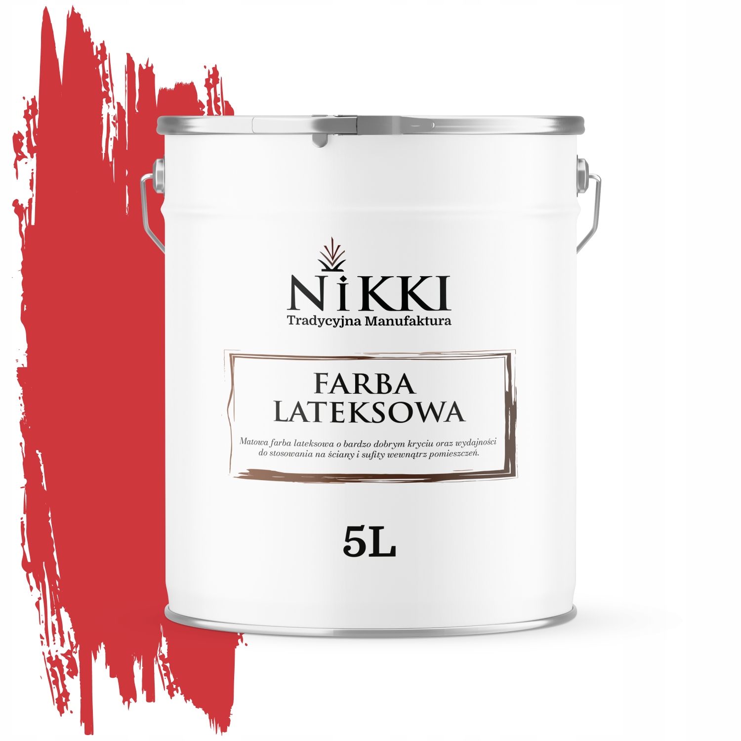 Latexová Farba Na Stenu Farba Červená Ohnivá H3516 5L Matná Na Steny