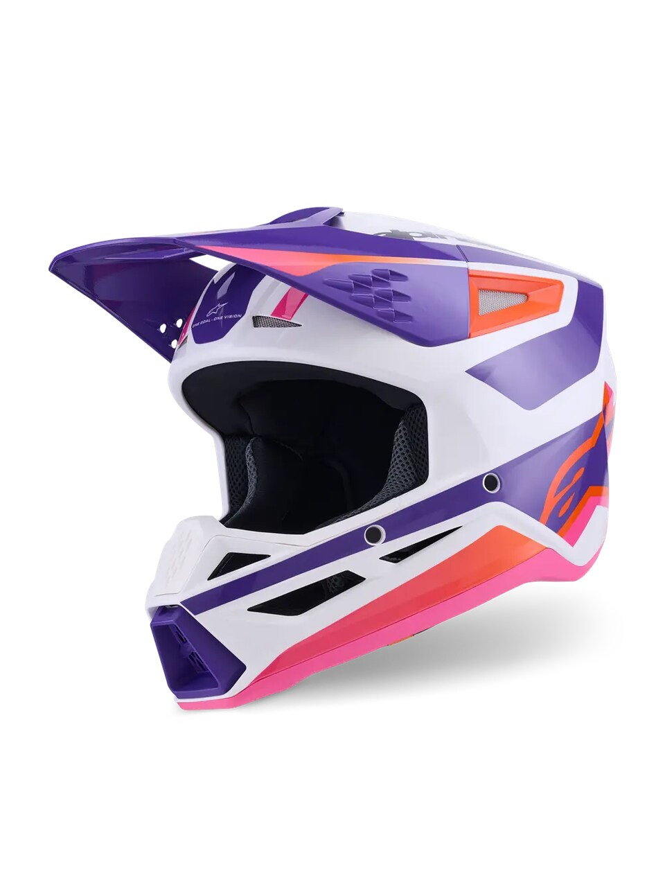 Prilba Alpinestars S-M3 Heat white/purple/pink M