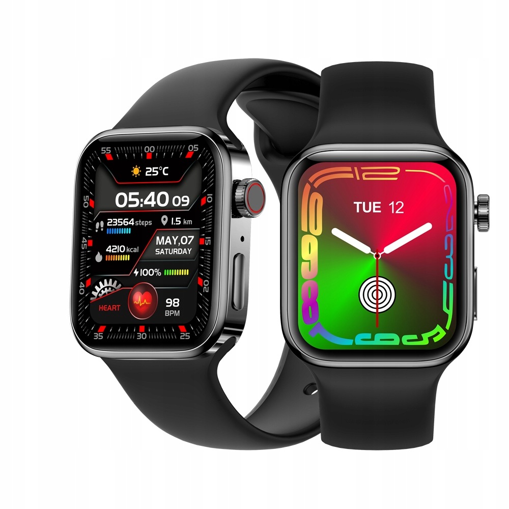 Yaxo TAMPA Funkcje AI Titanium 46mm GPS Czarny