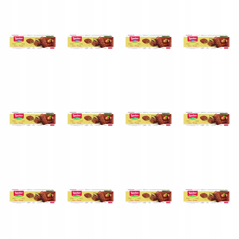 Loacker Gran Pasticceria wafle z kremem orzechowym 100 G X12