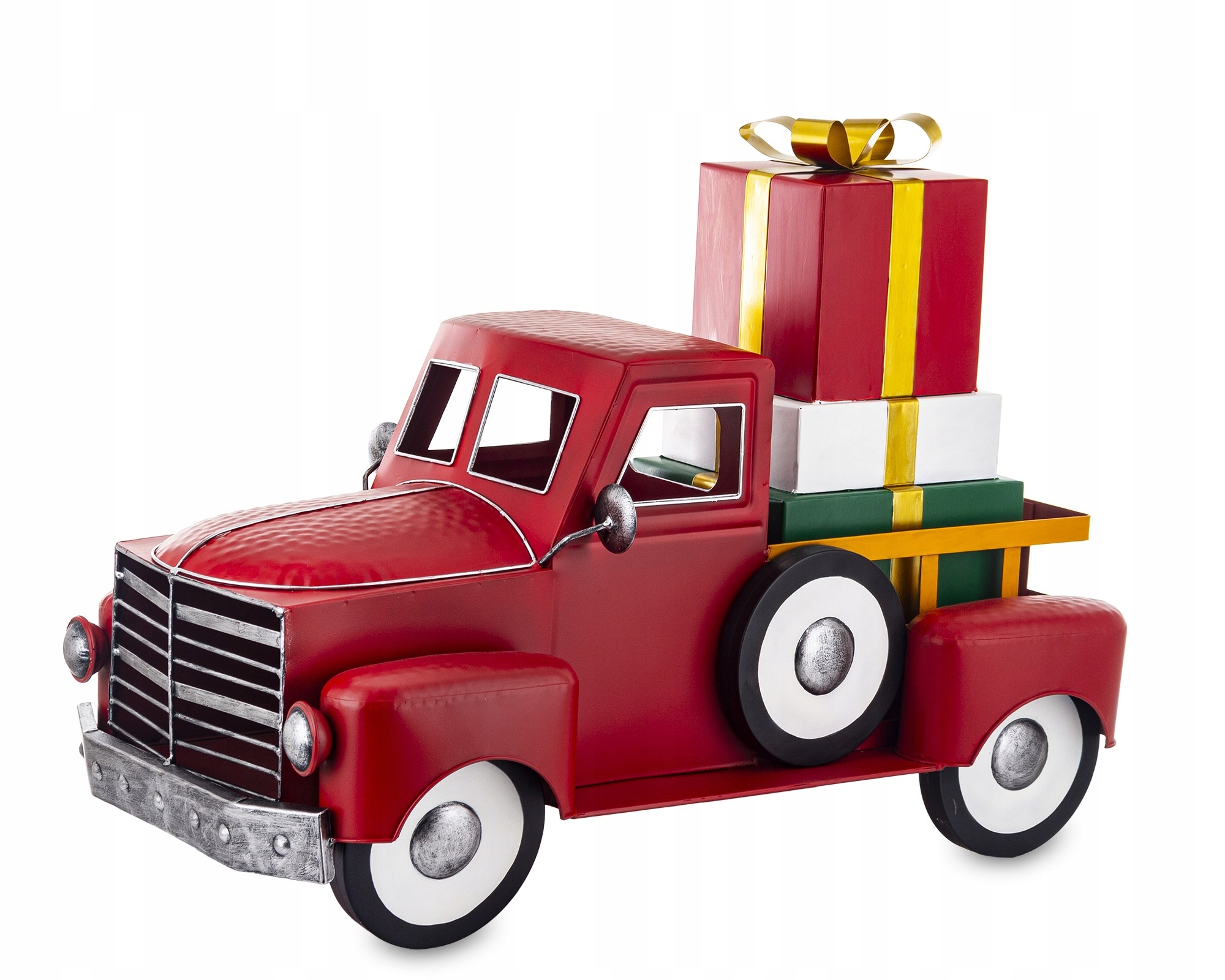 Veľké kovové auto s Led darčekmi Vianoce