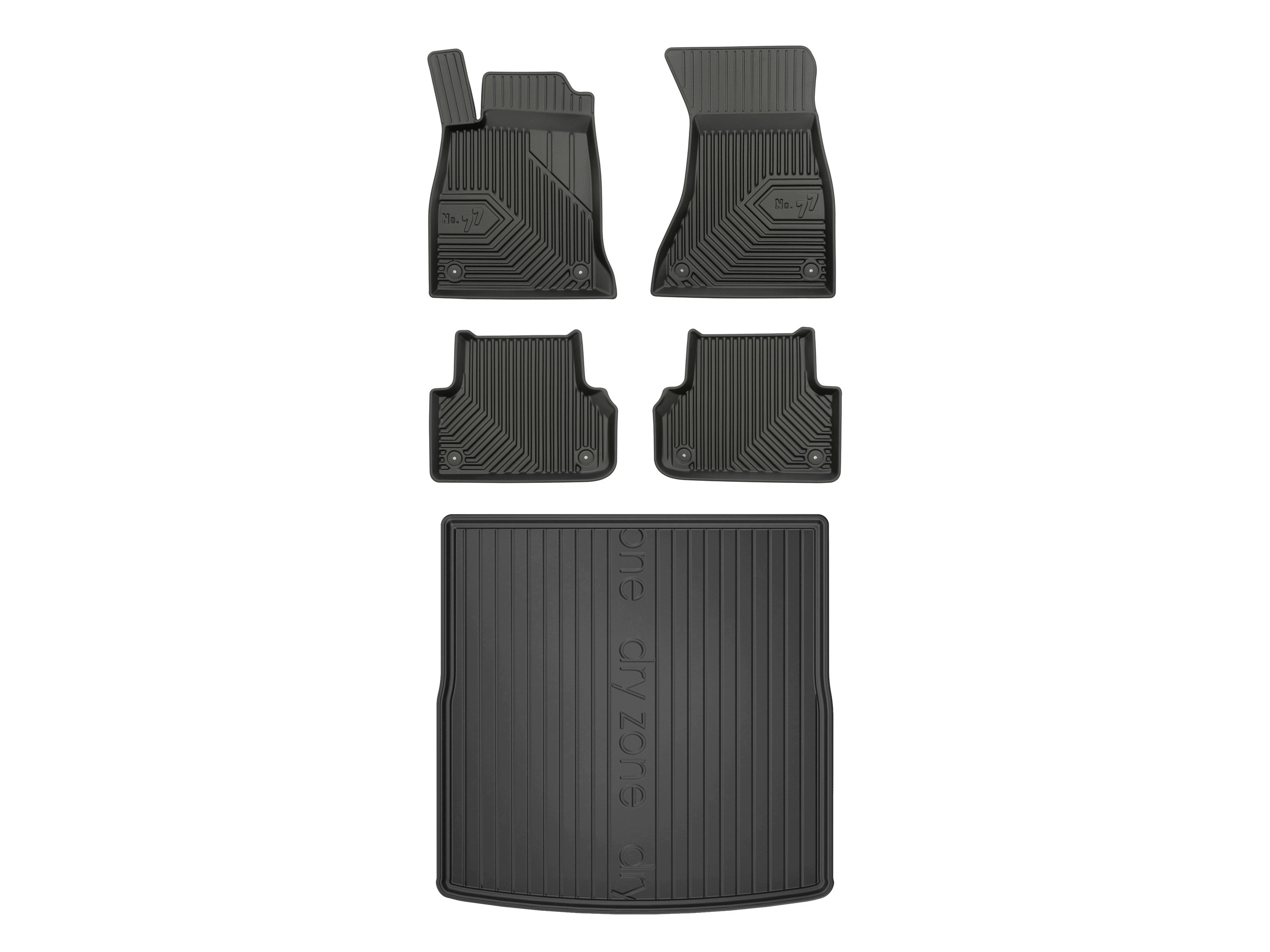 3D koberčeky rohož DryZone pre: Audi A4 B9 2015-2023 kombi 5 kusov