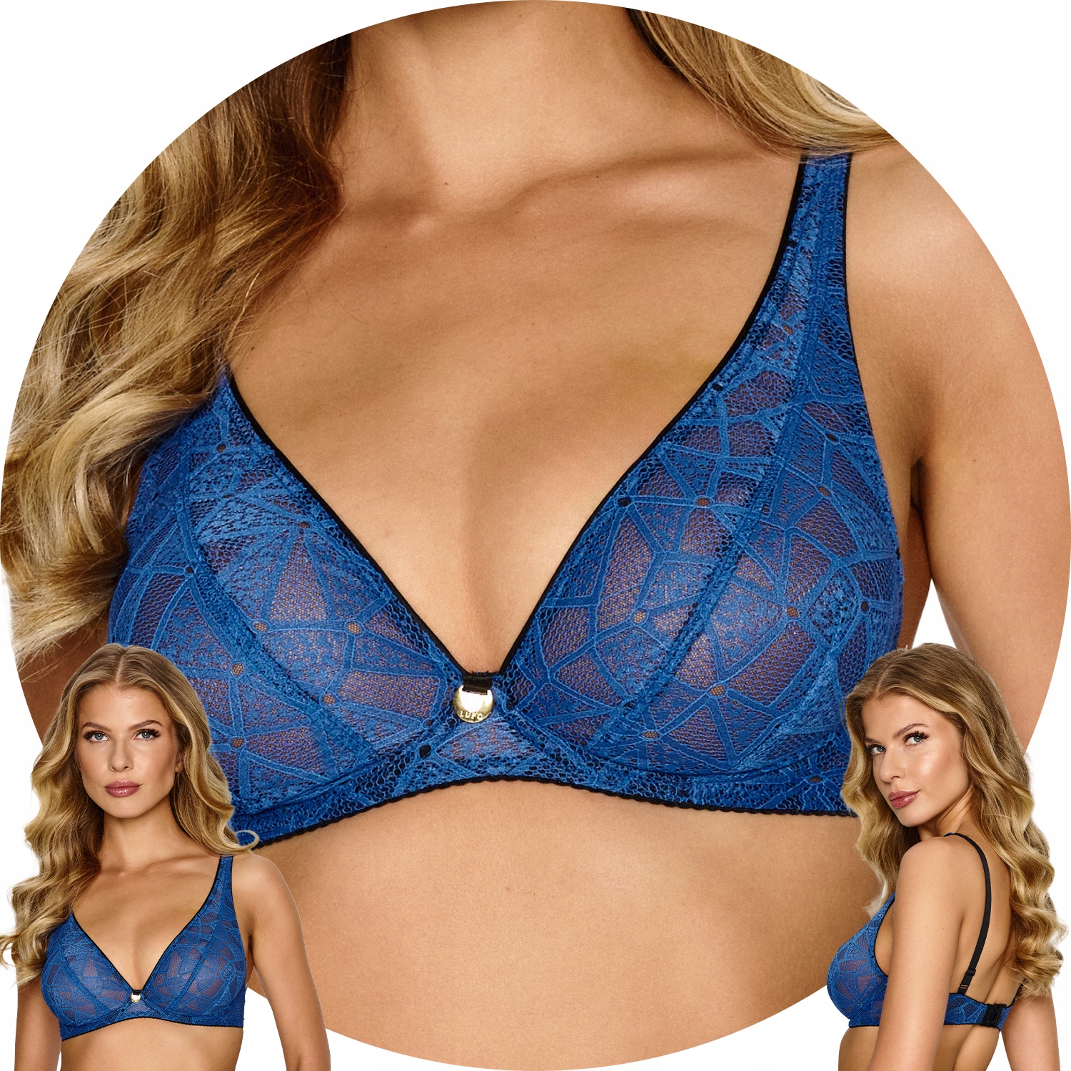 Lupo 2603 Podprsenka měkká modrá 65G