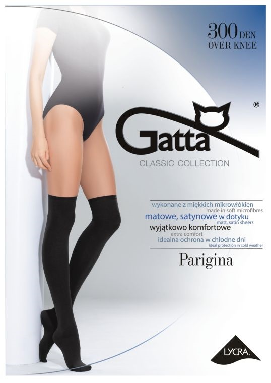 

Gatta Parigina 300 Zakolanówki wz.00/UNI/Nero