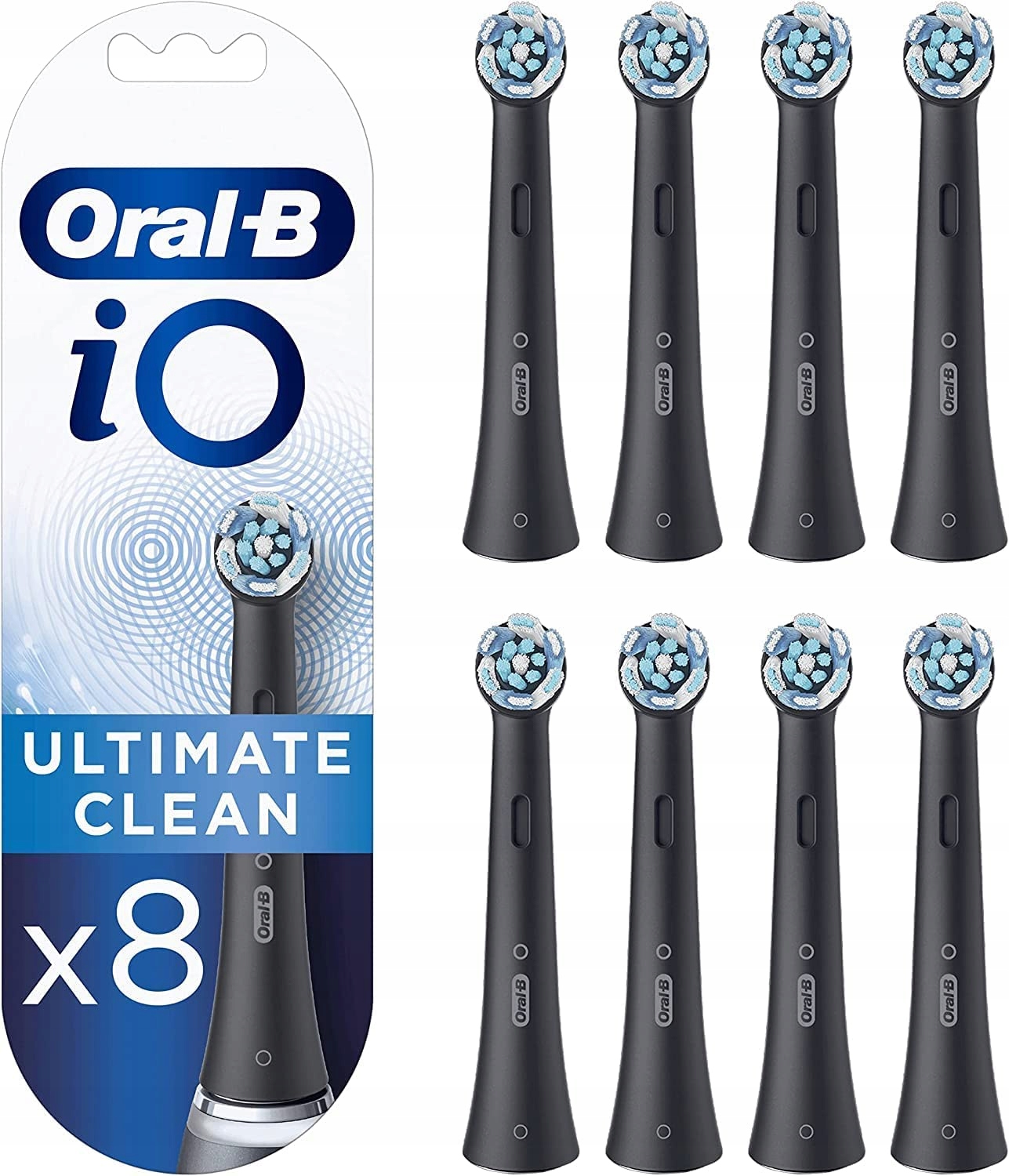 Końcówki do szczoteczki Oral-B iO Ultimate Clean 8 sztuk Black