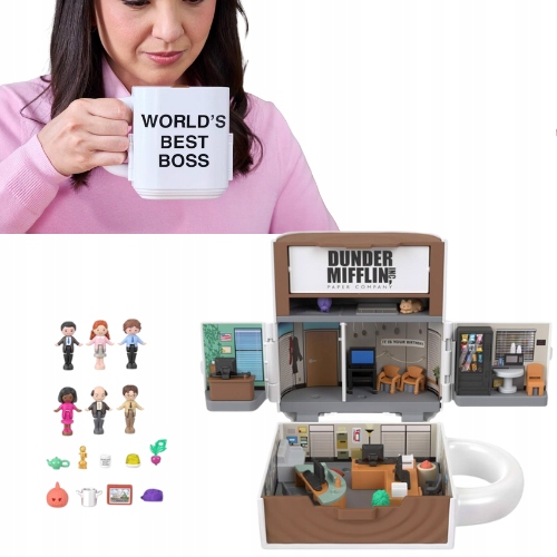 Polly Pocket x The Office Sběratelská Sada Hrnek Figurky Dárek