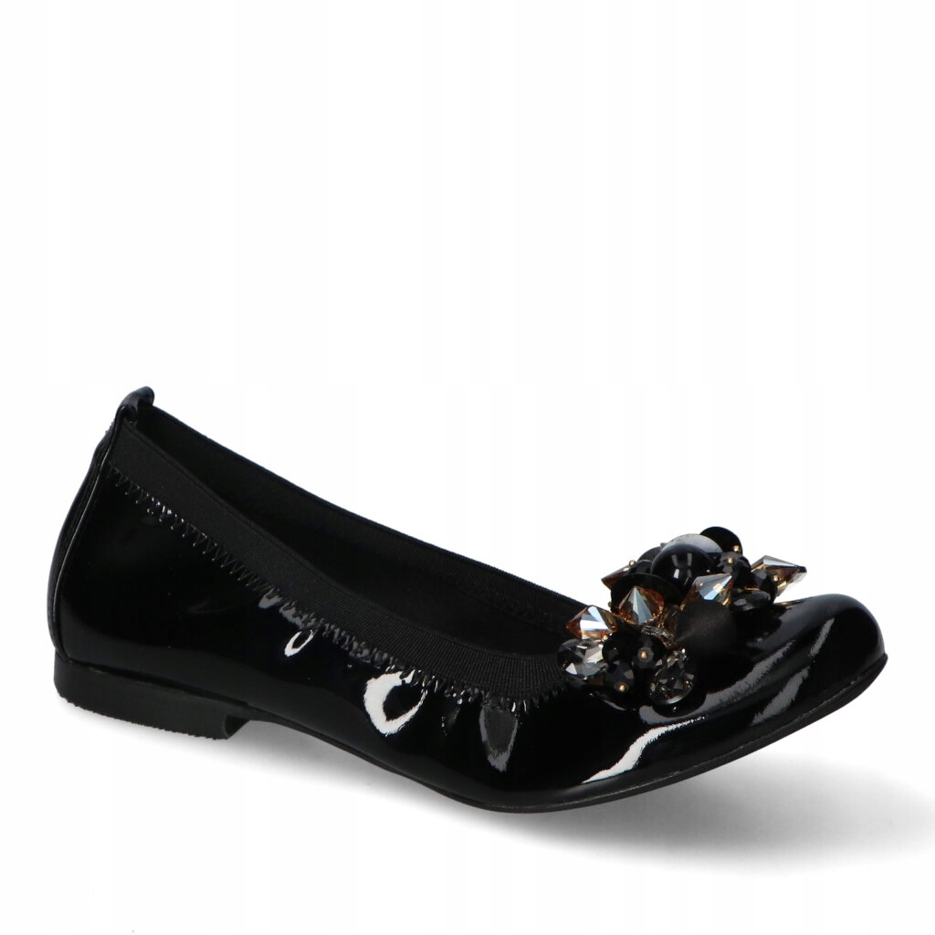 Baleríny Tuomo 1175 Černý lak 40