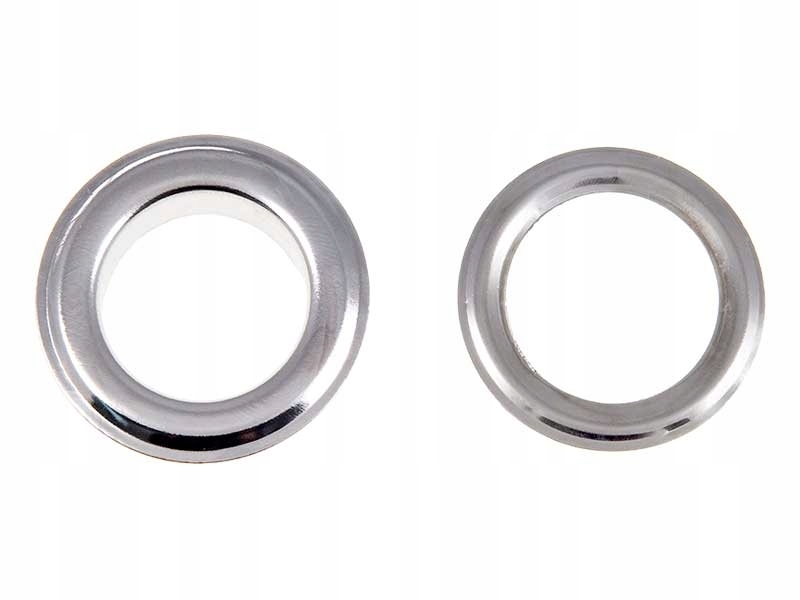 Oczka kaletnicze, metalowe fi 20mm, SREBRNE 10 Kpl