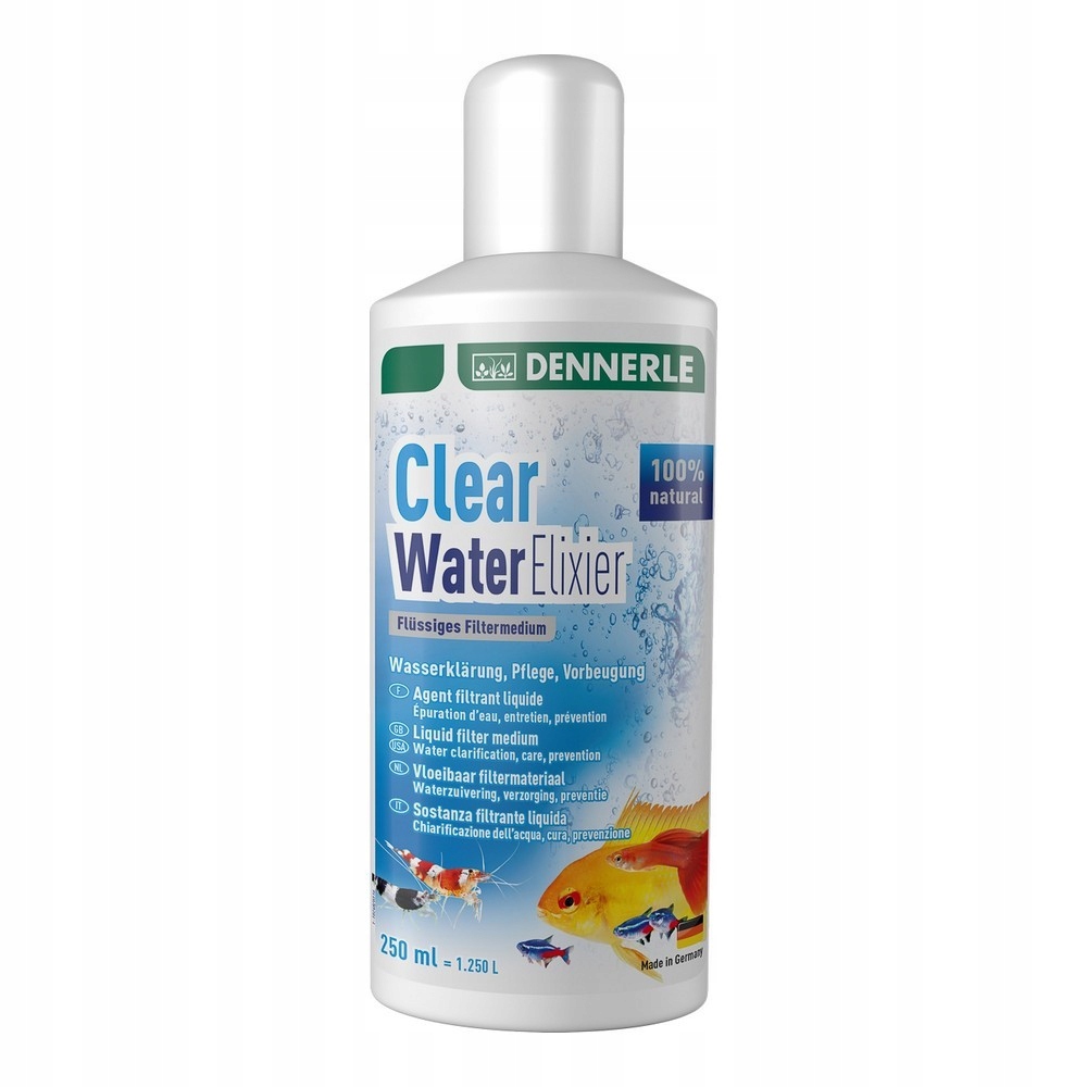 Levně Dennerle Clear Water Elixier 250ml Čistič vody do akvária