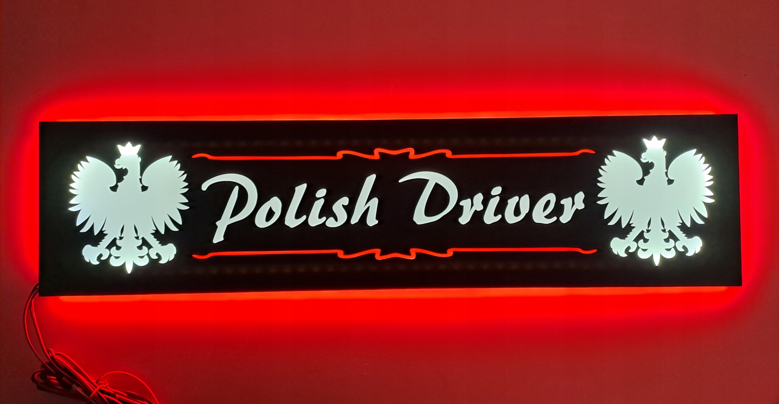Led tabuľa Polish Driver nad posteľ s podsvietením kabíny Tir Lkw