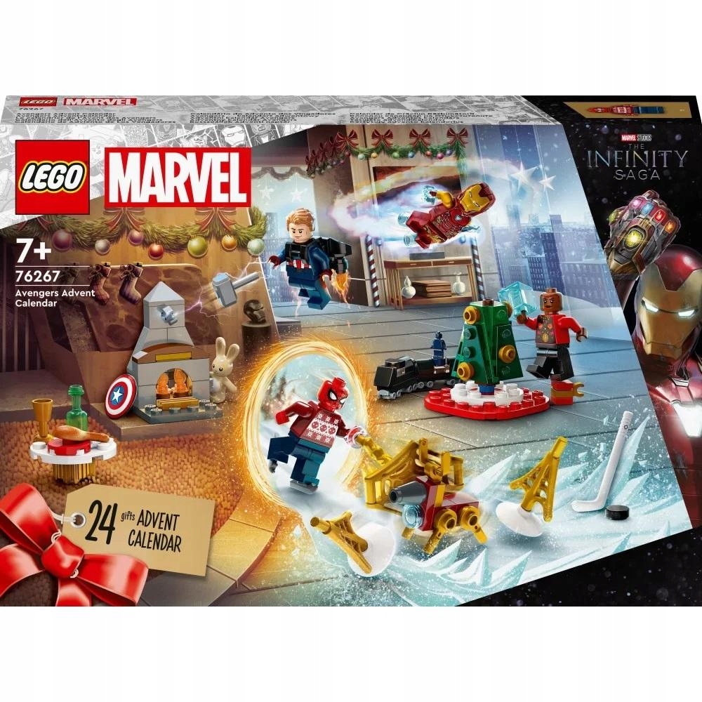 LEGO AVENGERS KALENDARZ ADWENTOWY 2023 PREZENT ŚWIĄTECZNY ZESTAW 76267 Marka LEGO