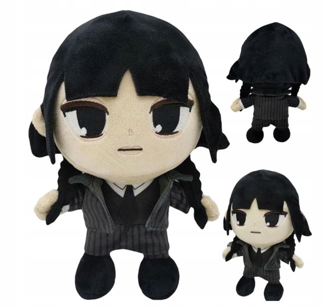 Wednesday Addams Pluszowa lalka maskotka 25 cm