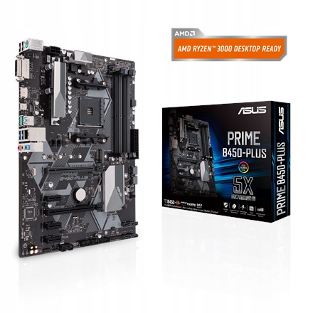 Płyta Główna Asus Prime B450-PLUS AM4, Chipset Amd B450, DDR4