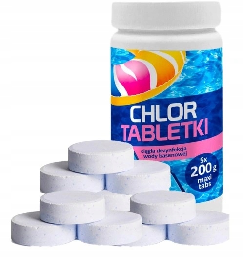 

Tabletki Chlor Do Basenu Chemia Basenowa 1KG 20g