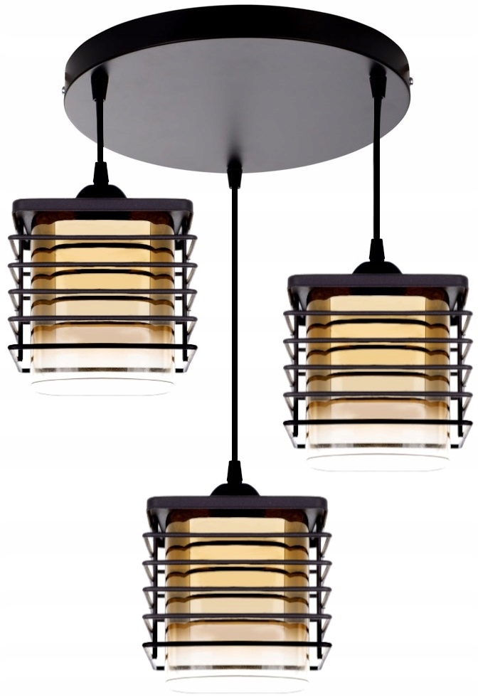 

Nowoczesna Szklana Lampa Wisząca Sufitowa Led Loft
