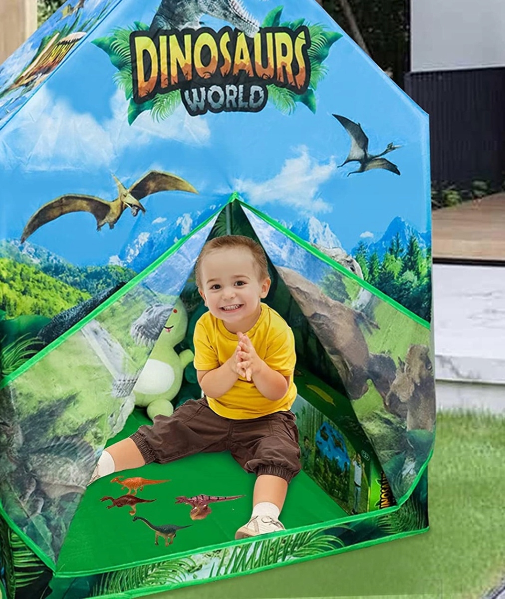 NAMIOT DOMEK DINOZAURA DLA DZIECI DINOZAURY DO DOMU OGRODU KREATYWNY EAN (GTIN) 5902721182148