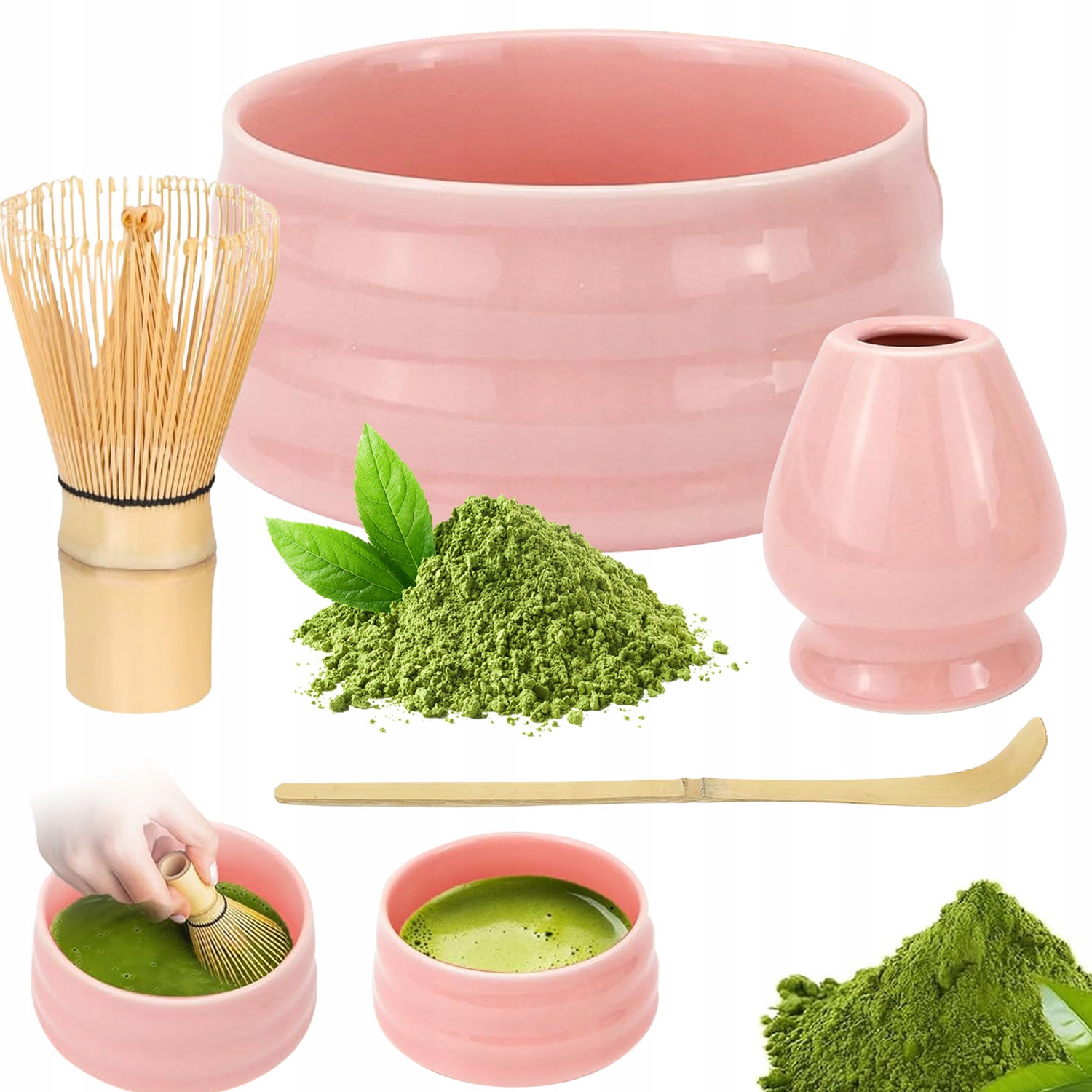 Levně Profesionální Sada Matcha Bambus Tradiční Obřad Vaření Matcha 4EL