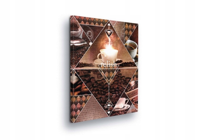 Obraz 75x100 Káva zrno šálek espresso aroma budíček ráno geometrie
