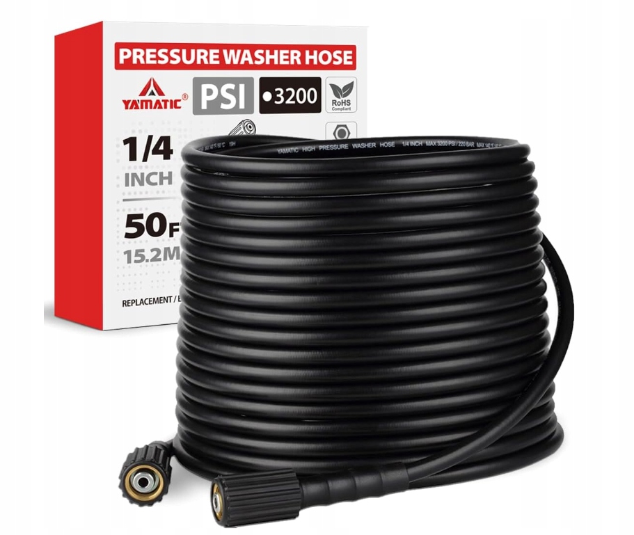 Wąż do myjki ciśnieniowej 1/4” M22 15 m 220BAR