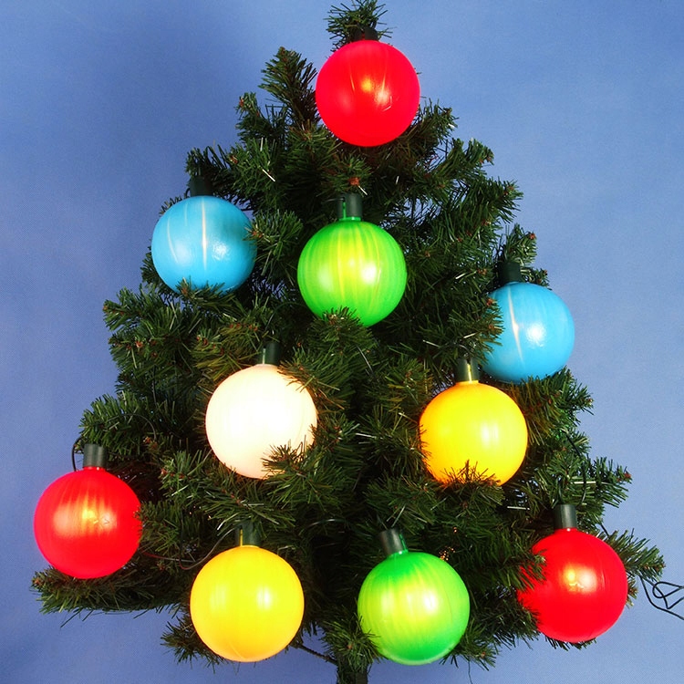 

Lampki Choinkowe LED-10 Duże Kule Zewnętrzne MIX