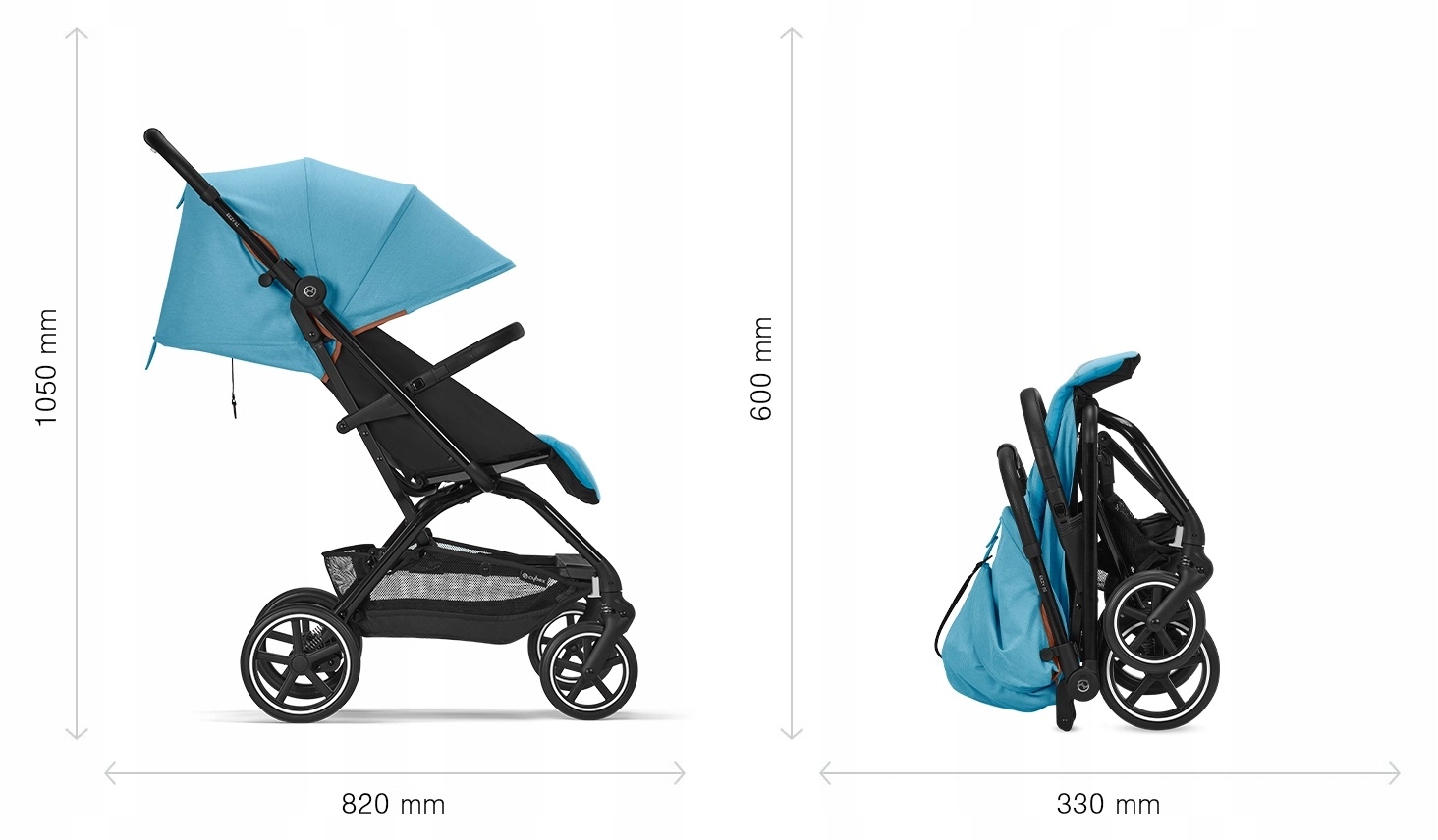 Cybex Eezy S+2 Miejski Wózek Spacerowy Hibiscus Red + folia GRATIS Typ siedziska Rozkładane