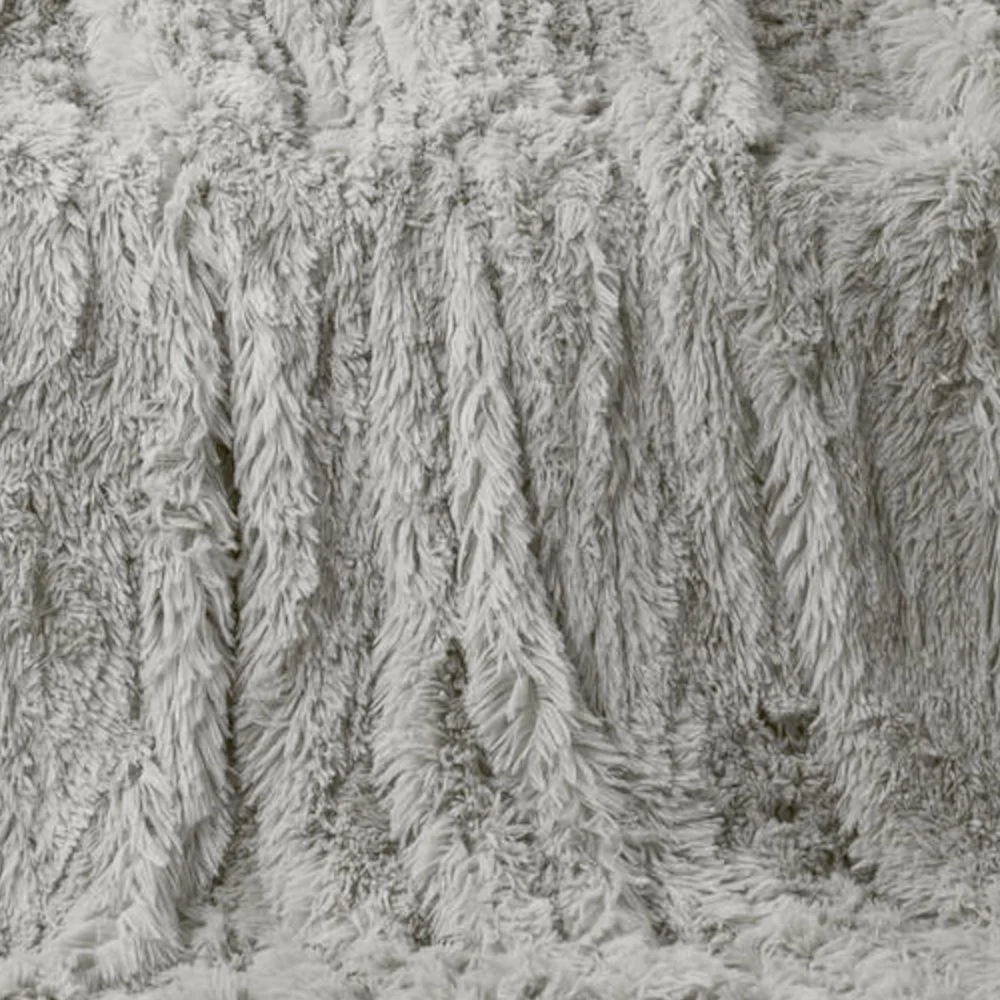 Koc włochacz 160x200 Jasny szary FLD-20 Narzuta Futrzak Długość (cm) 200