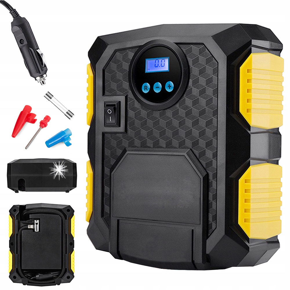 

Kompresor Samochodowy Pompka Sprężarka 12V Led LCD
