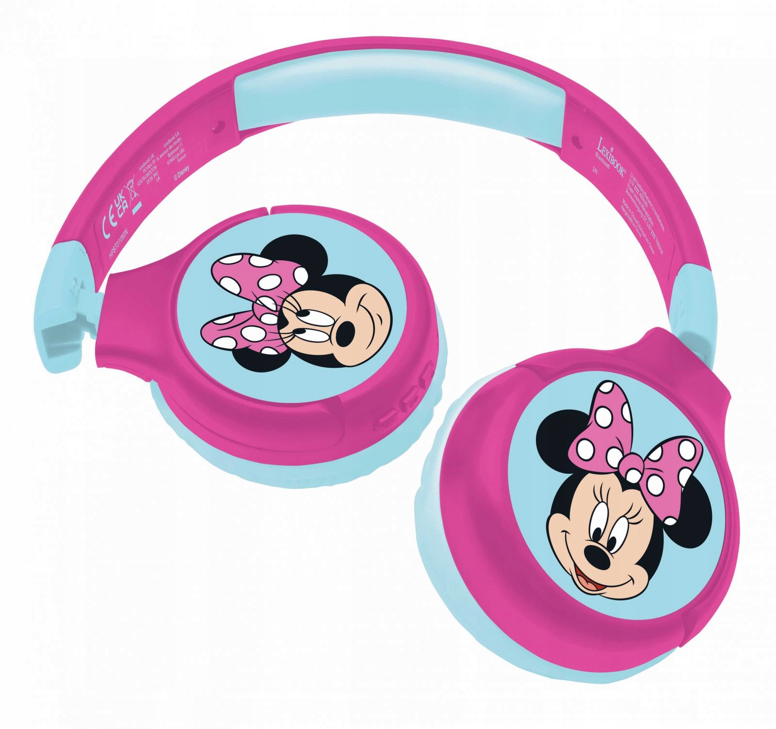 Lexibook Disney Minnie Mouse 2 In 1 Foldable Headphones
