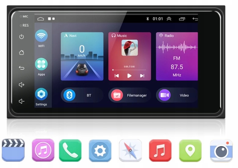 RADIO 2 DIN ANDROID GPS TOYOTA RAV4 II COROLLA YARIS AVENSIS E12 I INNE Kod producenta TC-28