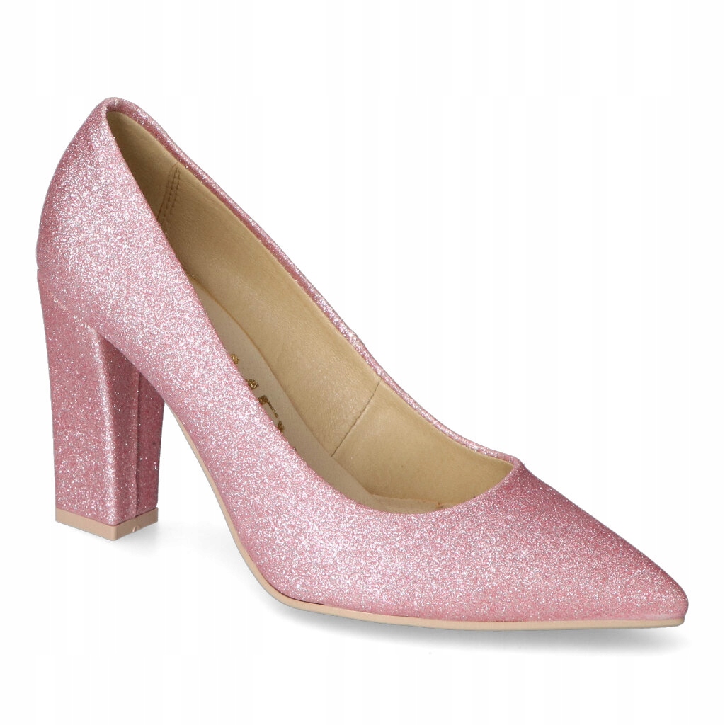 Czółenka Kamex-But 820 Róż brokat 40