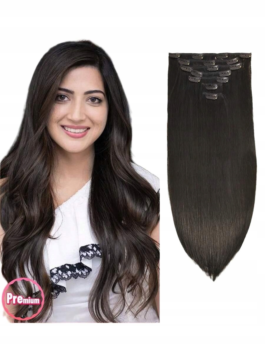 Shein Příčesek Na Vlasy Přírodní Vlasy Clip In 7 Pack 9BS S07